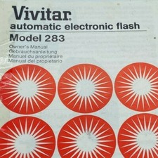 Vivitar 283 Auto Electronic Flash Guide Instruction Manual Vintage