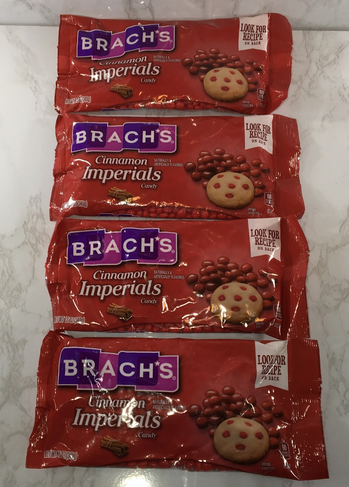 Brach’s Cinnamon Imperials Candy, 4 Pack, 12 oz Each, 48 oz Total, BB 2/25 eBay