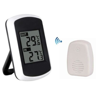 LCD Digital Thermometer kabellos Innen und Außen
