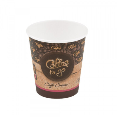 50 Kaffeebecher Coffee to go Becher ''Latte Macchiato'' S 150 ml glatt