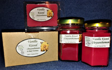  NEW Handmade Vanilla Kissed Chrysanthemum Soy Candles, Tarts  4-Pack Votives