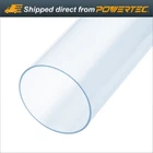 POWERTEC Clear Pipe, 6-Inch x 36-Inch Long, Rigid Plastic Tubing (70274)