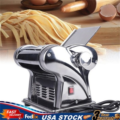 Commercial Electric Dough Roller Sheeter Noodle Pasta Maker Machine Adjustable