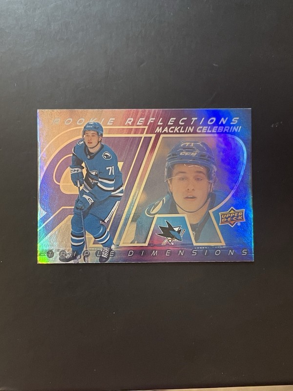 Macklin Celebrini Rookie Reflections RC 2024-25 Upper Deck Hockey Extended
