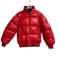 MONCLER SKI WEAR Vintage Reversible Down Jacket 9-2 Red Navy Women USED