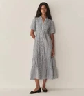 Doen Women's Haleigh Dahlia Ditsy Floral Printed Cotton Midi Gown Dress Size S