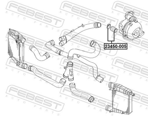 Fits FEBEST 23450-005 AIR CLEANER HOSE