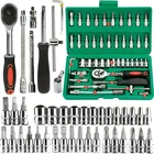 Discount today:46Pcs Family Tools 1/4 Set Mechanic Tool Kits for Auto Repair Hou
