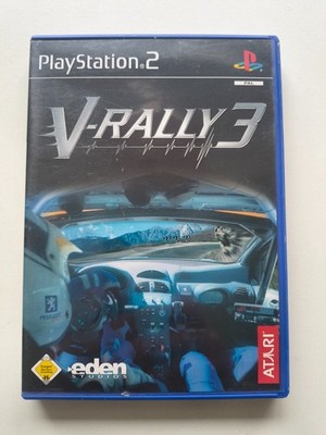 V-Rally 3 (PS2, PAL)   Complete in Box w/ Manual & Inserts + Bonus Poster