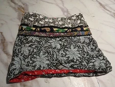 Y2K Style ZAND Reversible MiniSkirt Skate Grunge Gothic Punk Rave Aestethic Rare