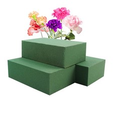 3Pcs Floral Foam Blocks,Green Wet Dry Flower Foam Plant Foam for Fresh  Arti...