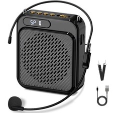 Voice Amplifier for Teachers - Portable Voice Amplifier Wired Microphone Head...