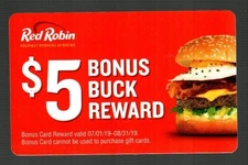 RED ROBIN Gourmet Burger, Bonus Buck ( 2019 ) Reward Gift Card ( $0 )