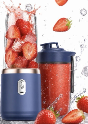 Kabelloser Standmixer Smoothie Maker 6 Edelstahlklingen mit Becher Blau