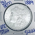 1889 BU UNCIRCULATED MORGAN SILVER DOLLAR AUTHENTIC U.S. MINT FREE SHIPPING 5444
