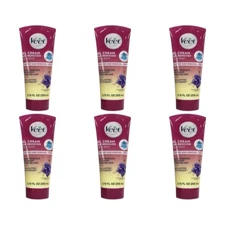 6 Pack Veet Fast Acting Gel Cream Hair Remover Legs & Body 6.78 Oz Each