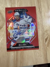 2022-23 Upper Deck Allure Rookies Braden Schneider #143 Red Rainbow Auto RC