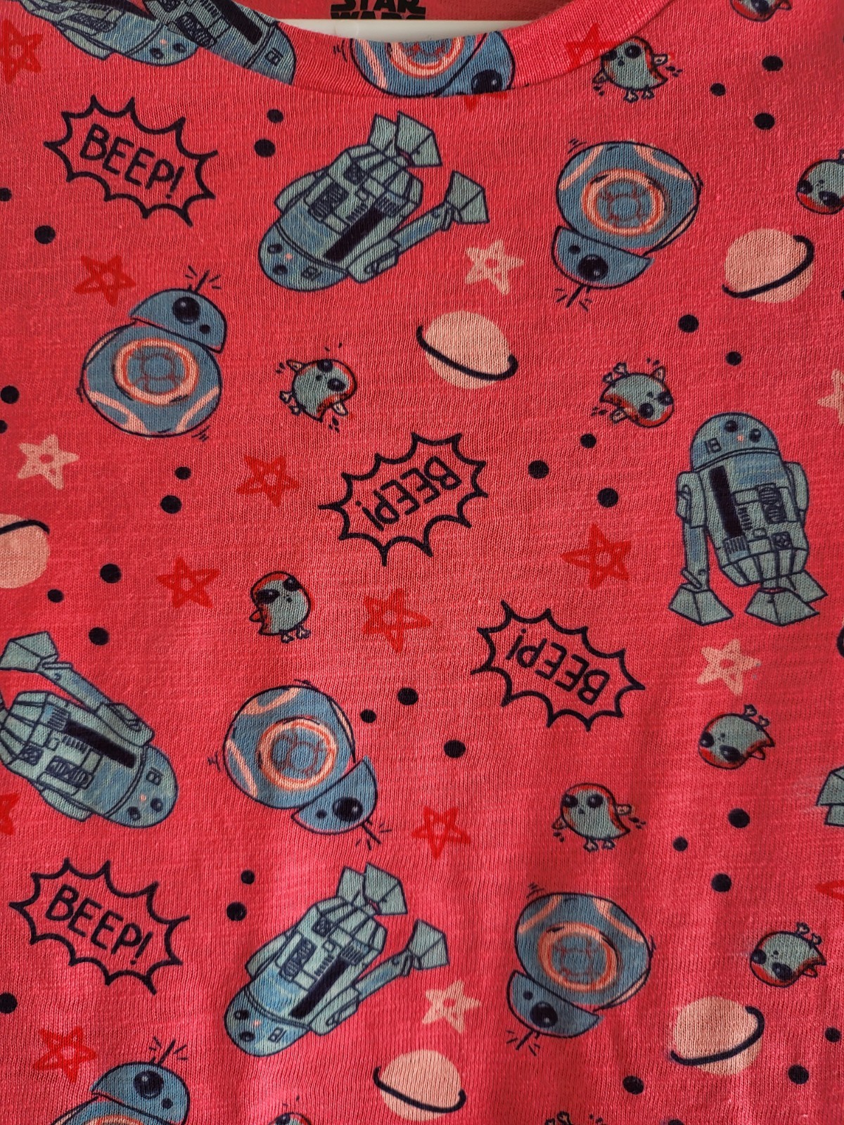 Amazon Essentials Star Wars Girls Fit & Flare Pink Dress XS 5 Years Long Sleeve thumbnail 2