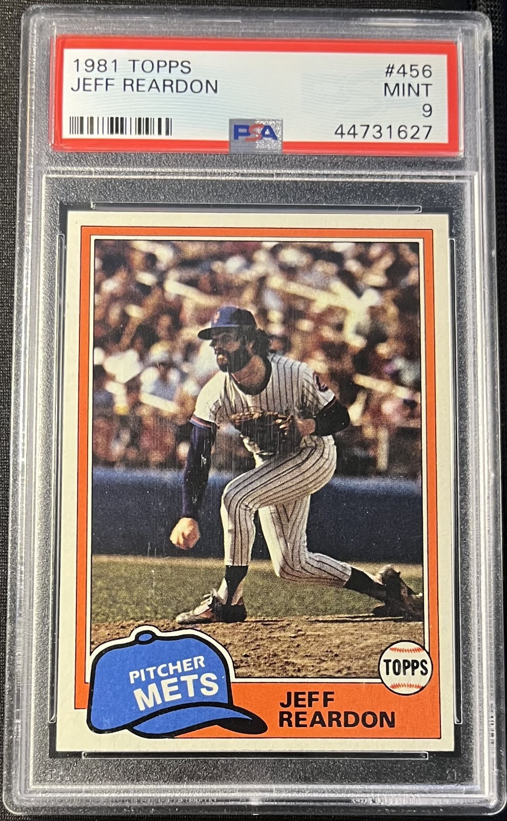 1981 Topps Jeff Reardon #456 Rookie RC PSA 9 Mint Expos Twins 4xAll-Star!!