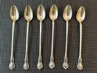 Towle Old Master Sterling Silver Iced Tea Spoons Set of 6 Monogram V