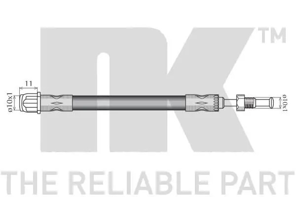 NK 853982 Bremsschlauch Vorderachse Vorne für Renault - Bild 2