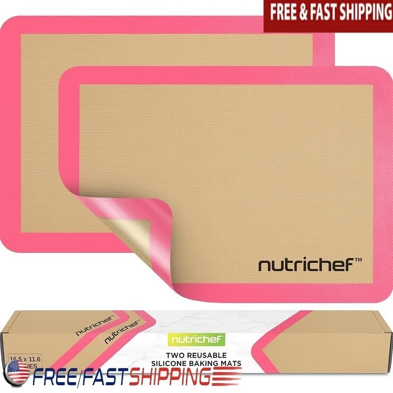 Silicone Baking Mats Non Stick Oven Dishwasher Safe Durable Baking Sheets New
Opens in a new window 