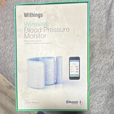 Withings Wireless Bluetooth Upper Arm Digital Blood Pressure Monitor White Green