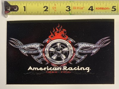AMERICAN RACING WHEELS SINCE 1956 AR STICKER NHRA STREET RACING HOT ROD ...