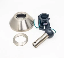 HAMPTON BAY Holly Springs 52" Brushed Nickel Ceiling Fan Canopy Bracket Downrod