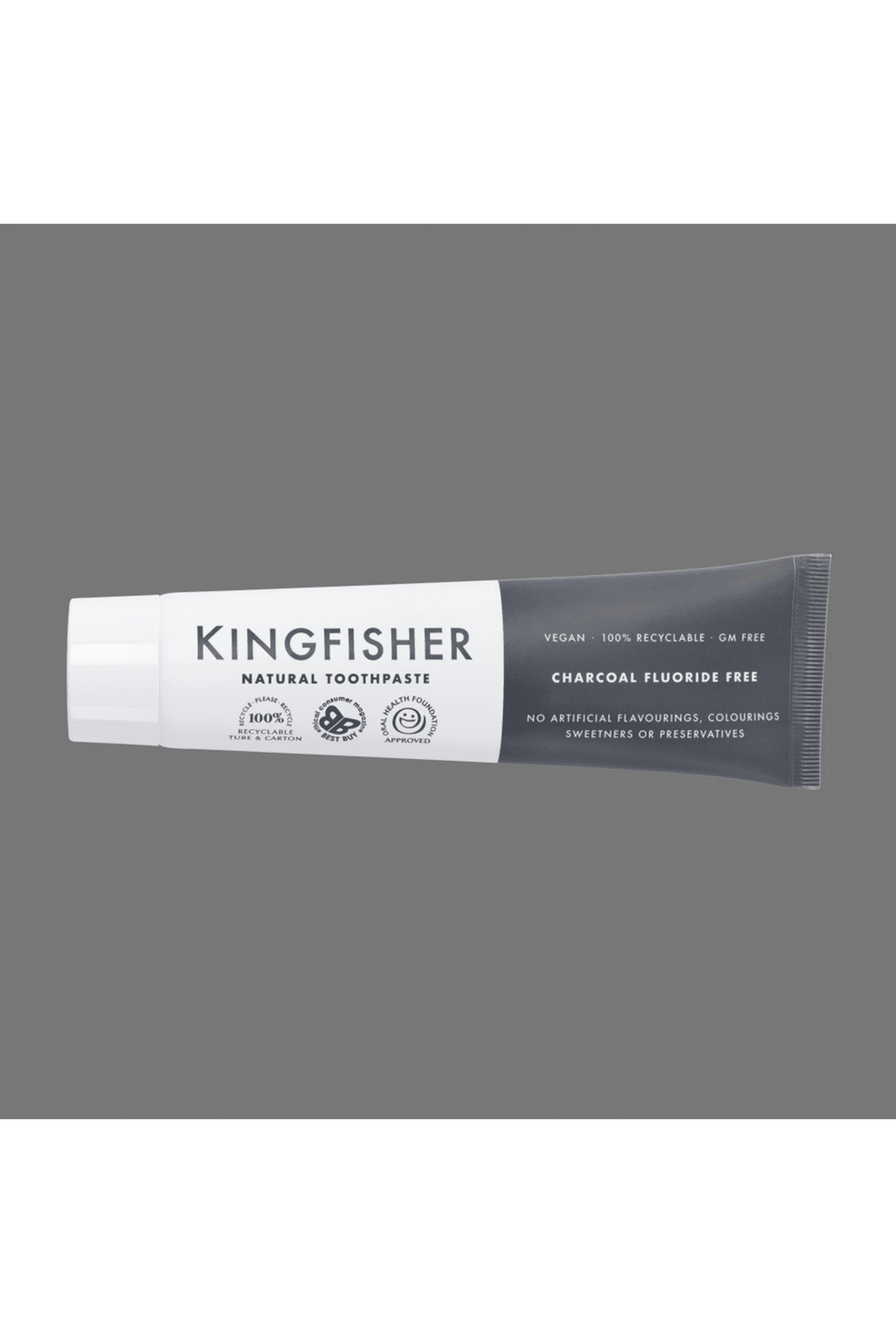 Kingfisher Charcoal Fluoride Free Natural Toothpaste 100ml