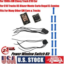 Kit de interruptor de ventana eléctrica conector coleta de cable con interruptor para camioneta GM Chevy de 1980