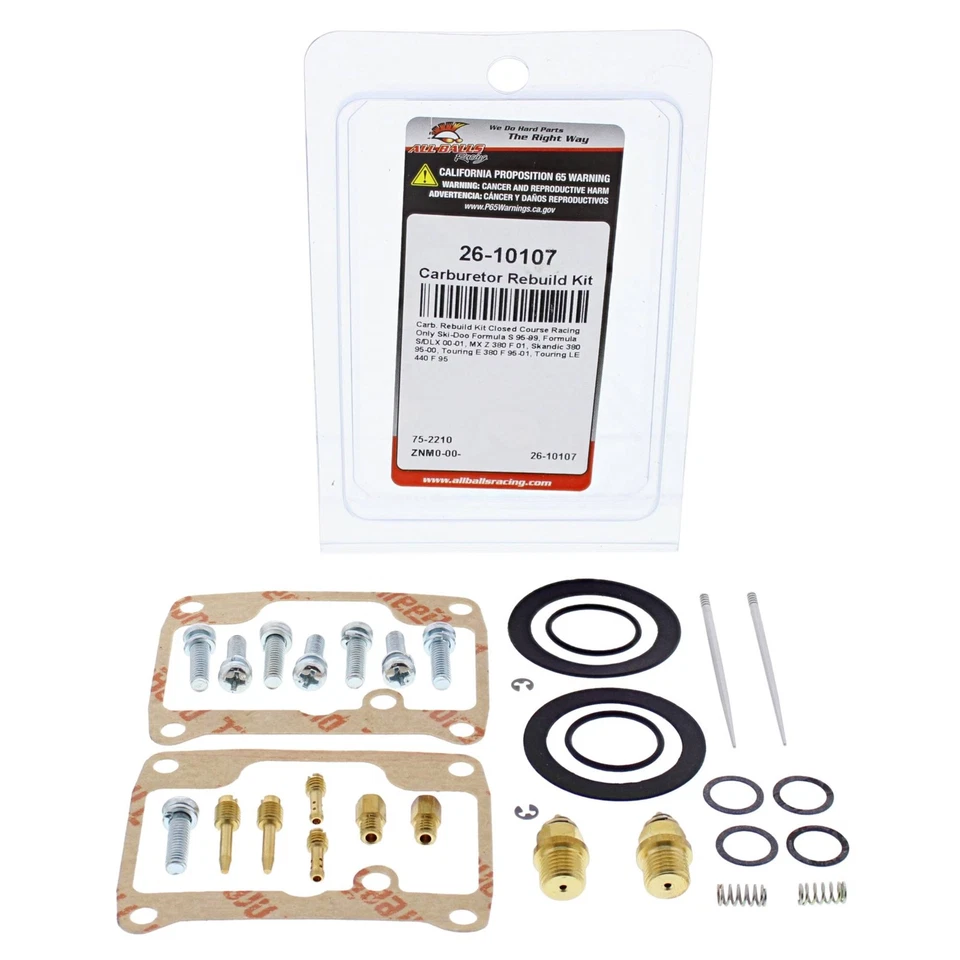 All Balls Carburetor Rebuild Kit (26-10107) for Ski-Doo Formula S 95 96 97 98 99 - Изображение 3 из 4