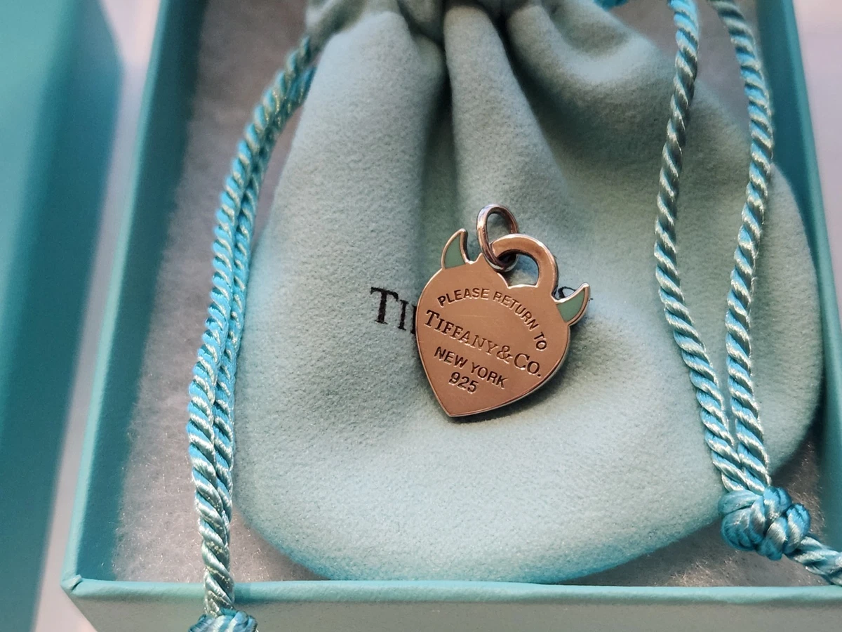 Tiffany & Co. Return To Tiffany Devil Horn Heart Tag Charm AG925
