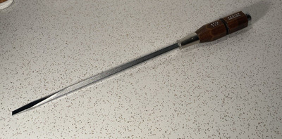NEW Proto Tools USA 9712 Pro Ex Long Wood Handle 7/16 Flathead Screwdriver