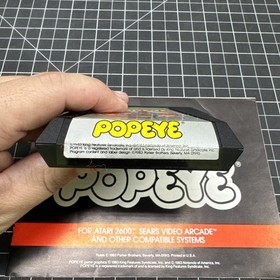Popeye Atari 2600 Game Cartridge Parker Brothers 1983 W/ Manual