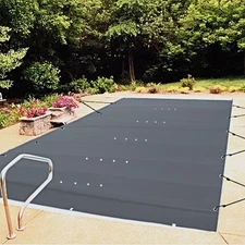 Pool Safety Cover, In-ground Pool Cover 13x23 ft, PVC Safety Pool Cover
