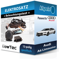 Towtec E-Satz 13Polig Fahrzeugspezifisch Passend für Audi A6 Limousine NEU