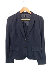 MARC CAIN Klassischer Blazer Damen Blazer Gr. DE 40 blau Casual-Look