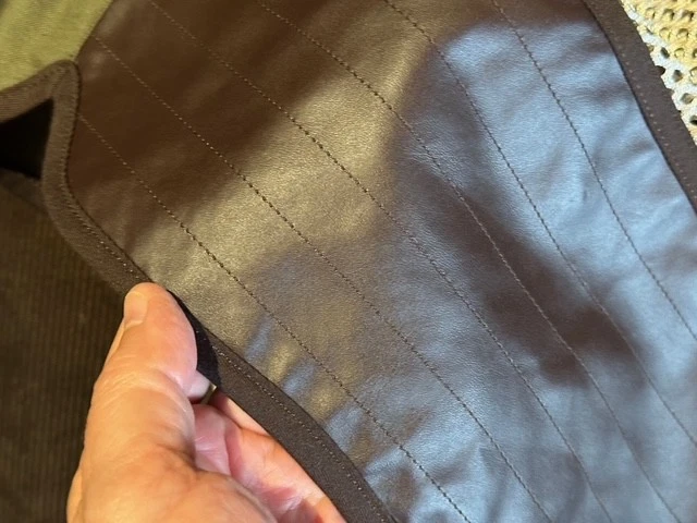 Beretta Shooting Vest GT571 Leather Mesh Polyester Green Olive Men's Sz L - Image 3 of 4