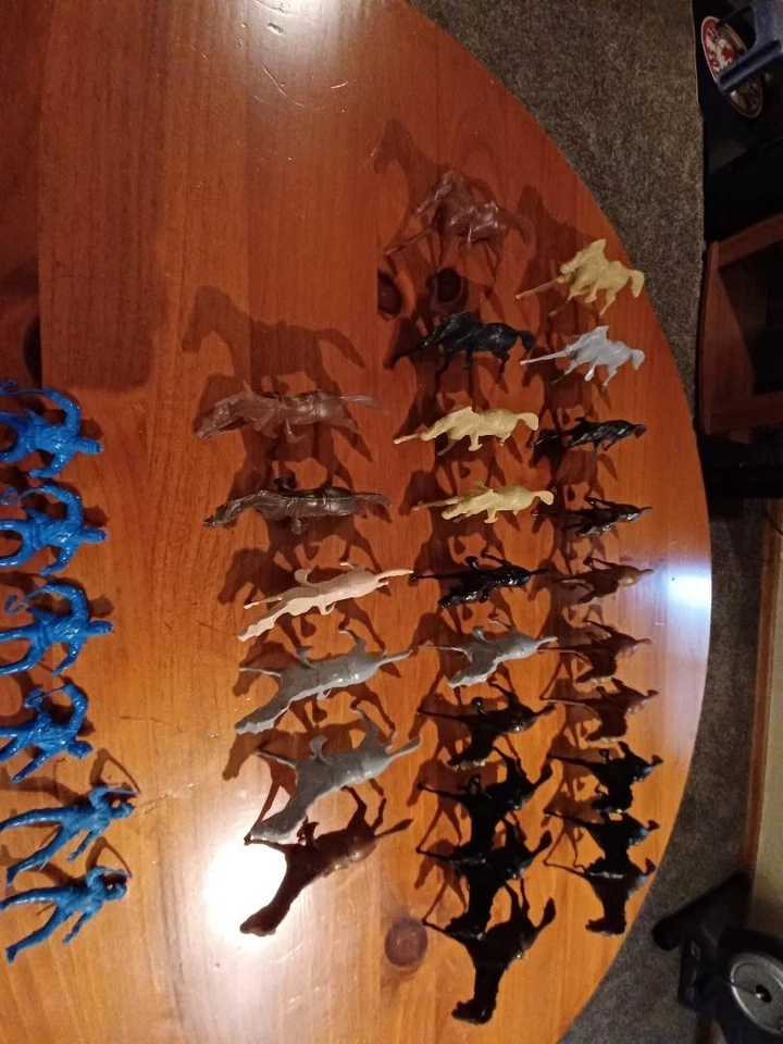 Marx (recast) Calvary 26 Troopers and 26 horses - darker blue uniforms cavalry - Image 2 of 4