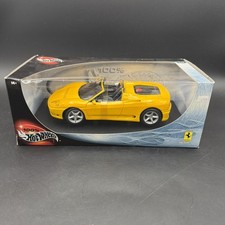 Hot Wheels Ferrari F360 Spider 1:18 Diecast Car - Yellow - New/Sealed