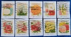 US Stamps Vintage Flower Seed Packets Stamps Used Set of 10 On Paper 4754-4763