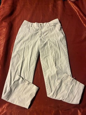 Lee Pants Womens 12 Medium White Straight Leg Casual Chino Cotton Blend Everyday