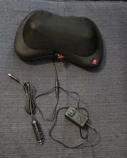 RBX Heated Massage Pillow for Home/Car Includes Car Adapter, No Box But New 