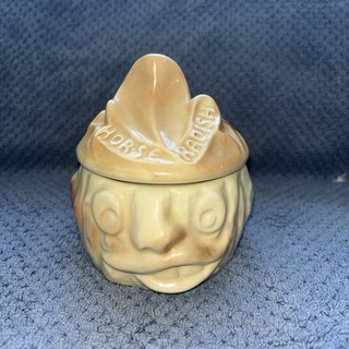 Rare Horseradish Sylvac Ceramic Lidded Face Pot
