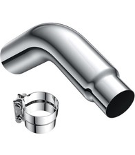 4 To 5 Inch Exhaust Tips With Clamp For Pickup Trucks Cars And Diesel 4 Inlet 5 4 To 5 Inch Exhaust Tips With Clamp For Pickup Trucks Cars And Diesel 4 Inlet 5