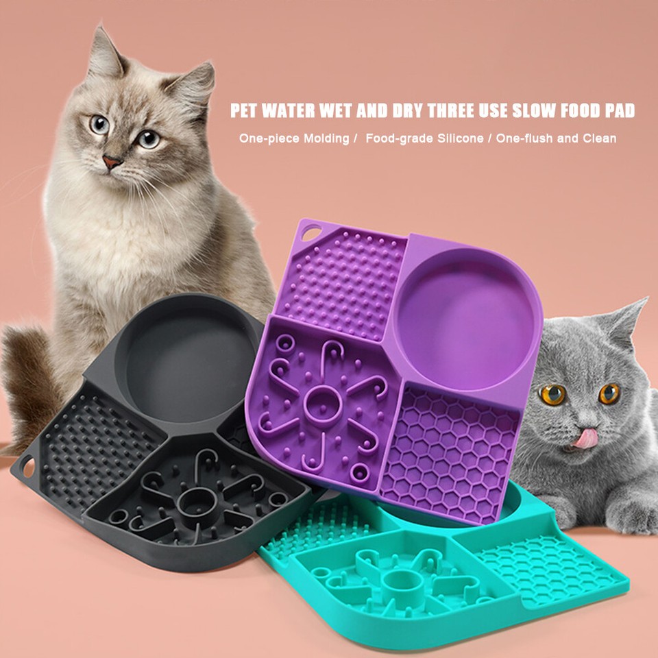 Lick Mat Dogs Cats Licking Mats with Suction Cups Silicone Lick Pad for