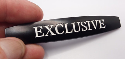 3D Auto Aufkleber Metall Exclusive Emblem Schwarz Sticker