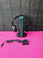 Rybozen Rechargeable Wireless Stereo TV Headphones - Green/Black