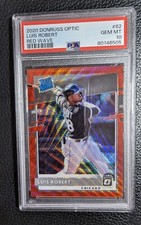 2020 DONRUSS OPTIC RED WAVE PRIZM #62 LUIS ROBERT ROOKIE CARD RC CHICAGO PSA 10